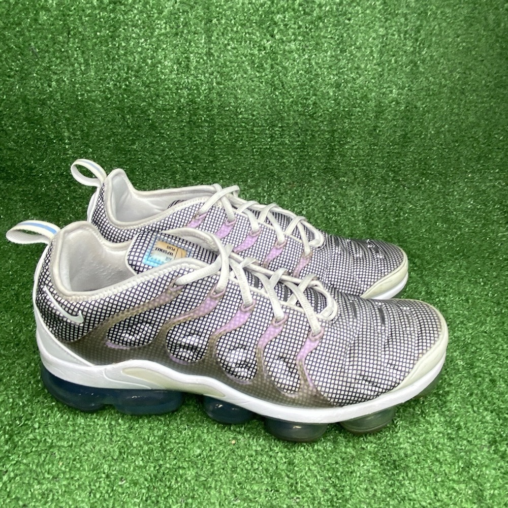 Nike Air VaporMax Plus‎ Grid Print Aluminum Running Shoes Sneakers Mens Size 11